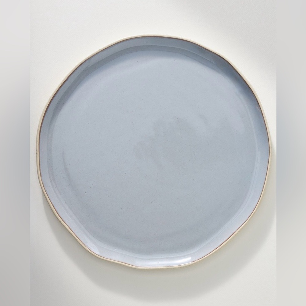▪️NWT Anthropologie Glazed Garage Pier Platter in Light Denim
